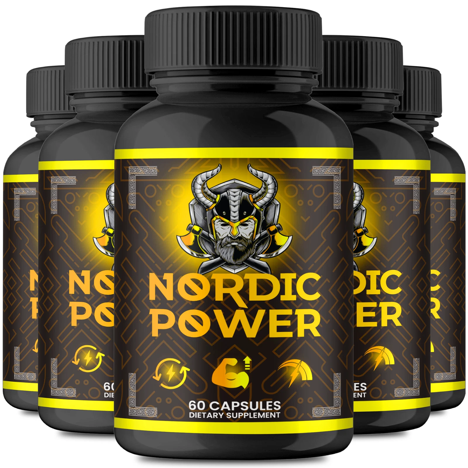 (5 Pack) Nordic Power ed Pills, NordicPower for Men, Energy & Vitality Capsules