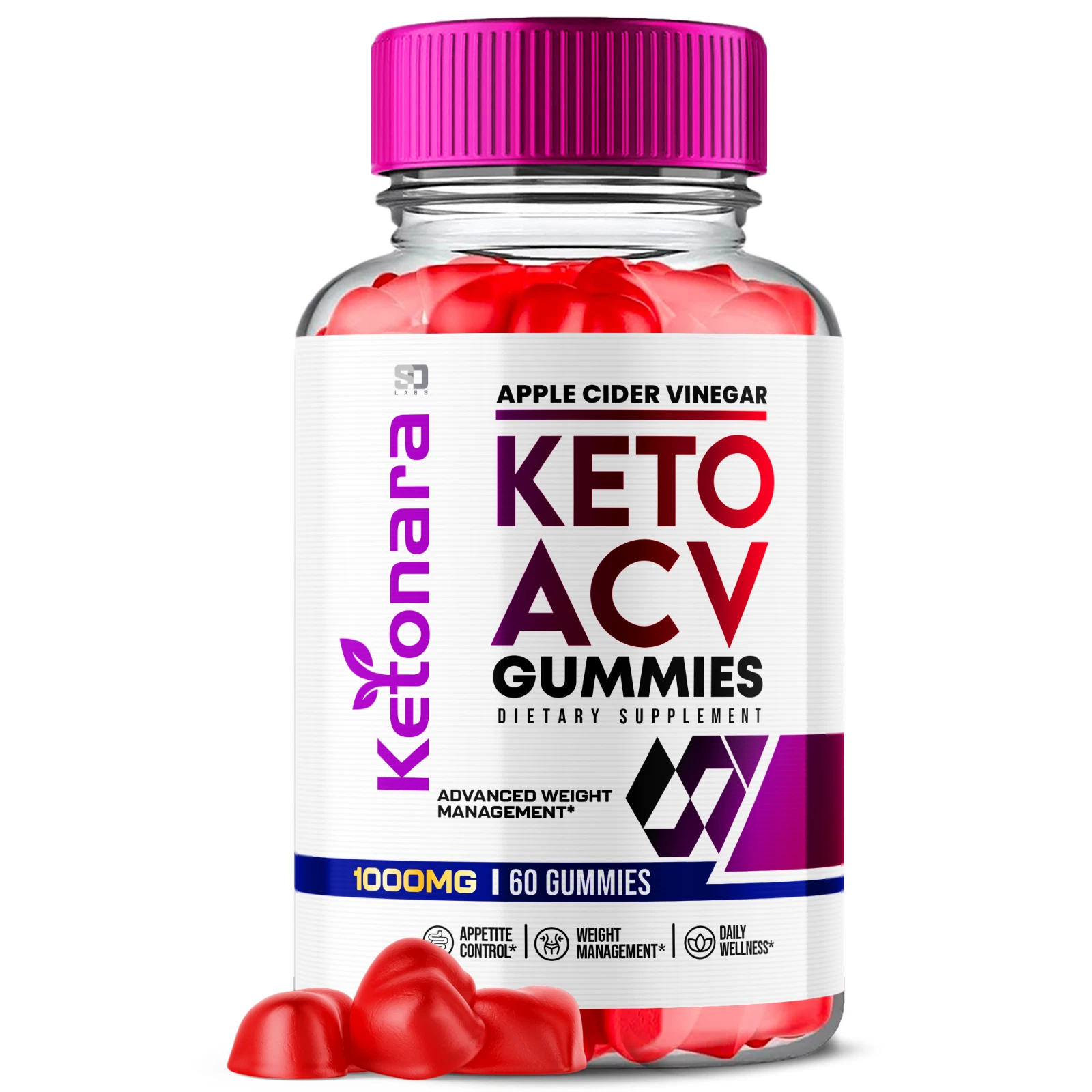Ketonara Keto ACV, Ketnonara Keto ACV Gummies Advanced Weight Loss (60 Gummies)