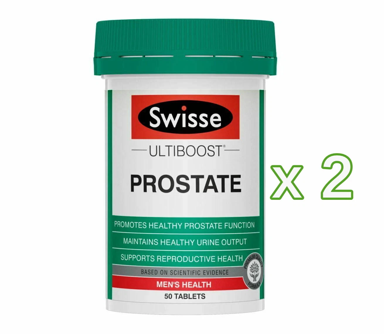 2 x Swisse Prostate 50 Tablets Ultiboost