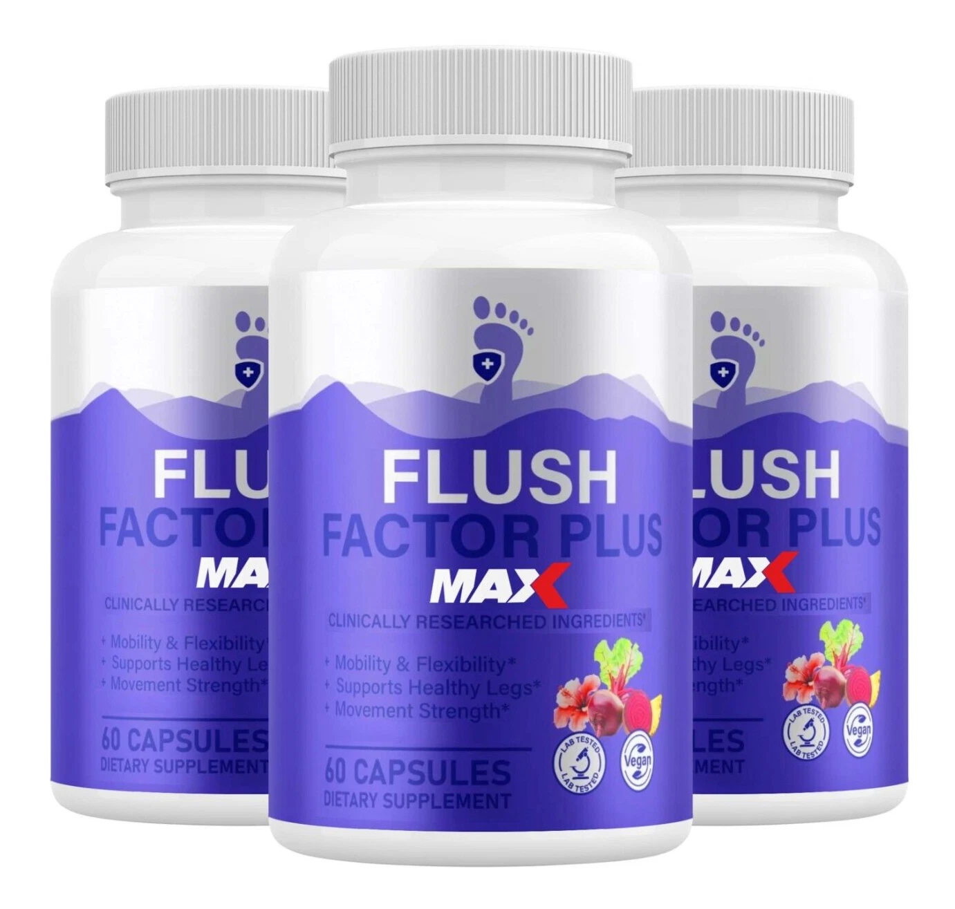 Flush Factor Plus MAX Supplement for Mobility & Gut Support (180 Capsules)