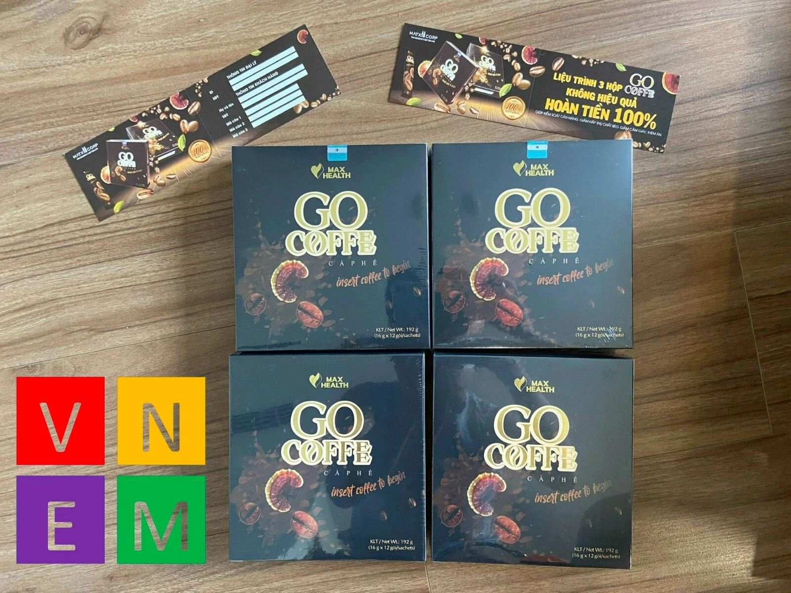 4 Boxes Go Coffee Detox Coffee Effective Weight Loss - FREE SHIPPING