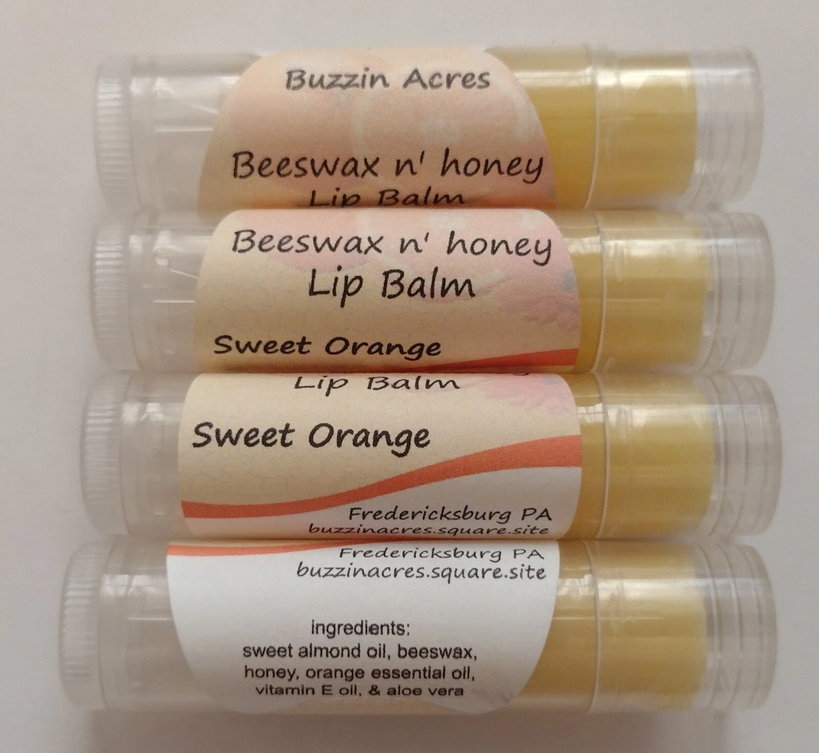 Homemade Beeswax Lip Balm