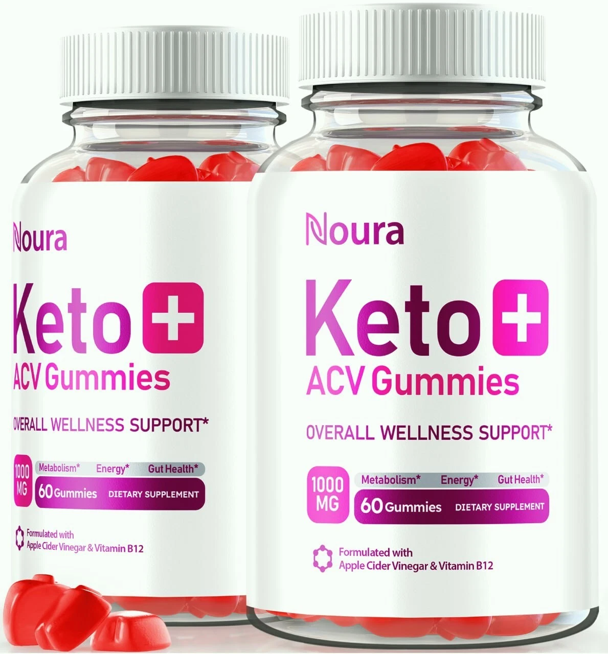 (2 Pack) Noura Keto + ACV Gummies for Advanced Weight Loss and Energy