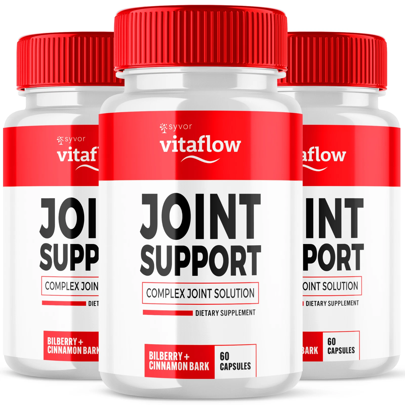 Vitaflow Joint Support Pill Natural Freedom to Move Vitamin Formula 180 Capsules