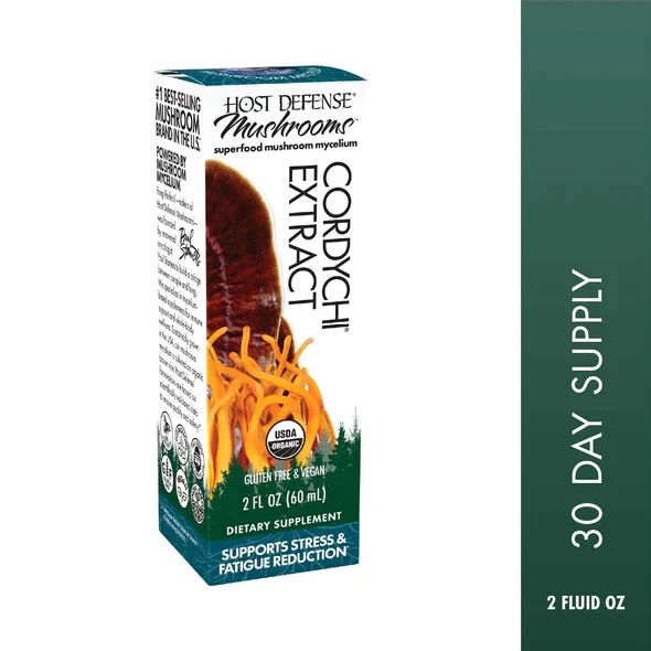 Host Defense Cordychi Extract 2 Oz Organic Stress Support Fungi Perfecti