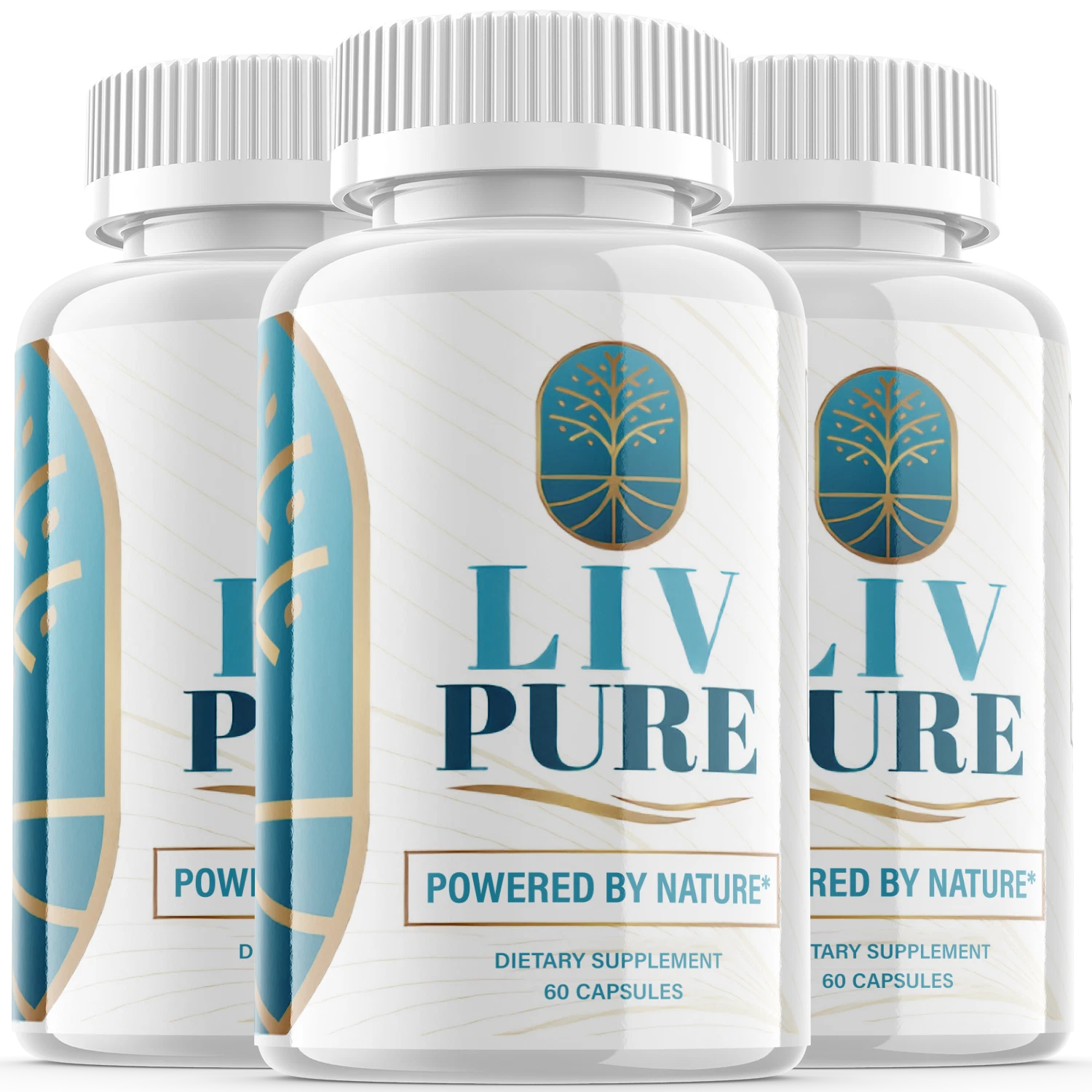 3 Pack- Liv Pure - Liv Pure Detox Capsules Weight Loss Support Supplement Pills