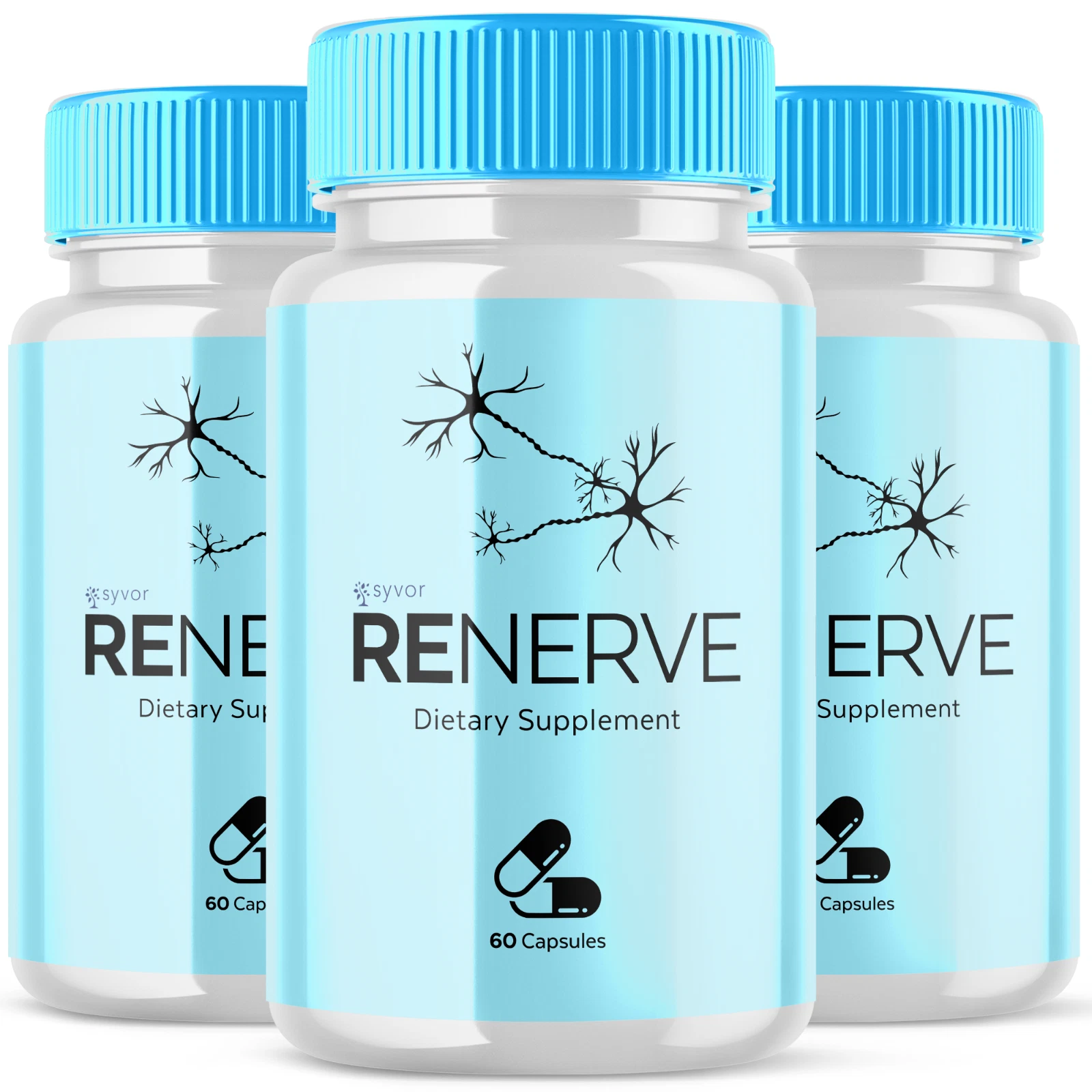 Renerve Advanced Nerve Support Formula Maximum Strength Vitamin 180 Capsules