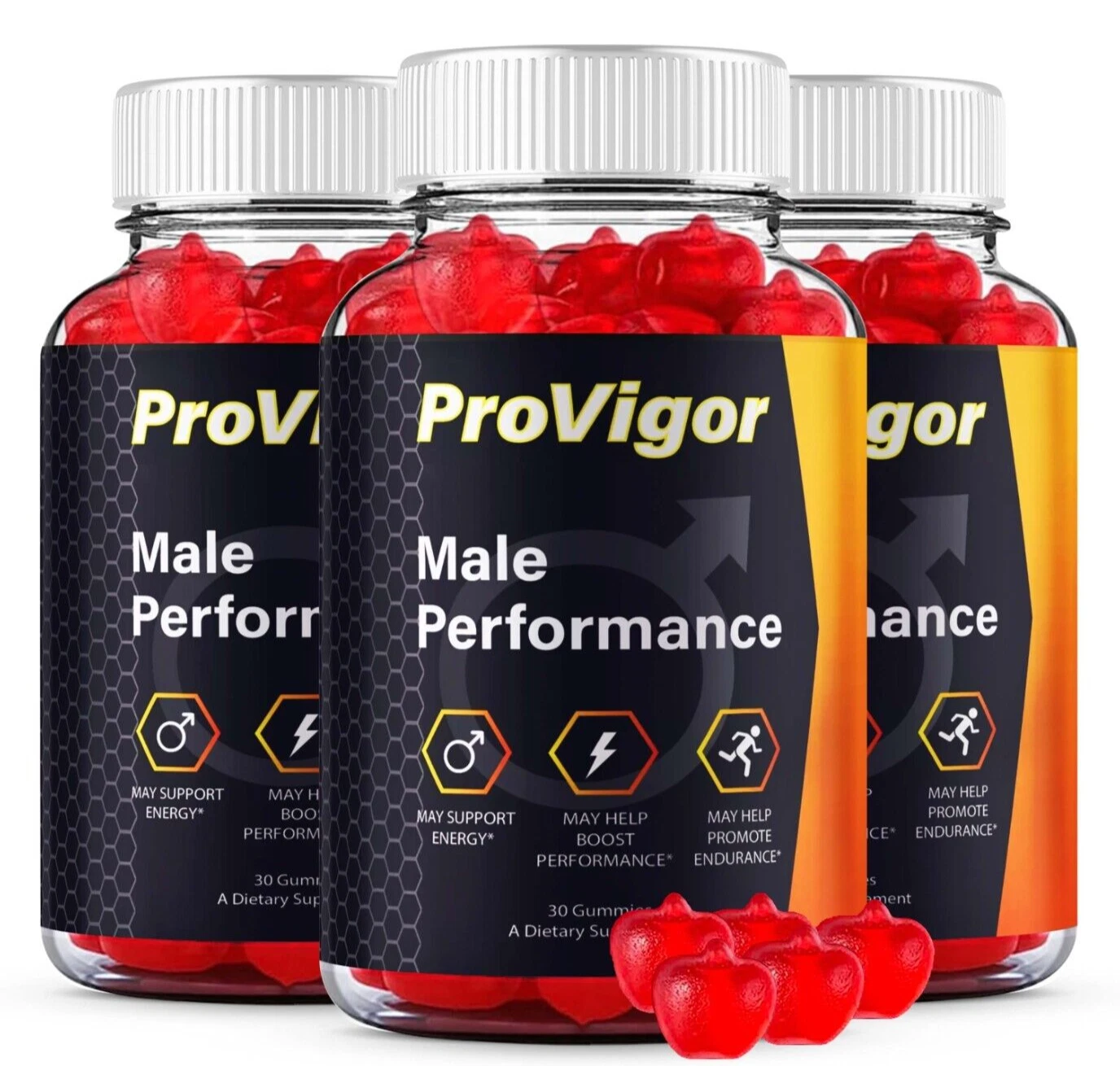 (3 Pack) ProVigor Gummies For Men - Advanced Formula Vitamin Supplement