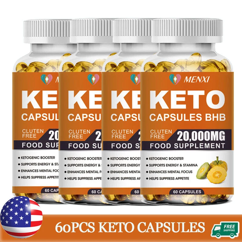 Keto BHB Capsules Weight Loss Diet Pills Fat Burner Detox Dietary Supplement