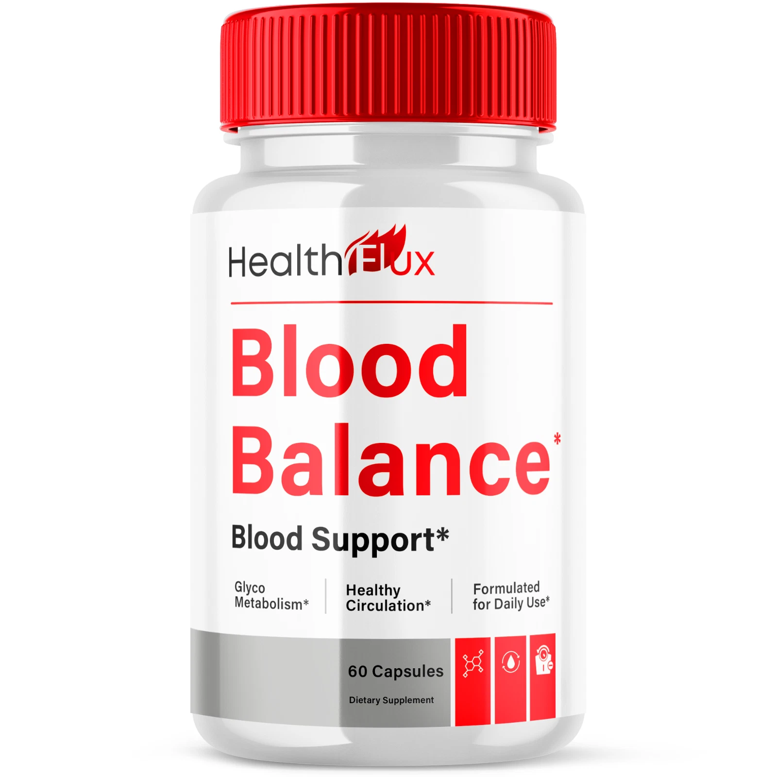 Health Flux Blood Advanced Formula Glycogen Max Support Supplement 60 Capsules