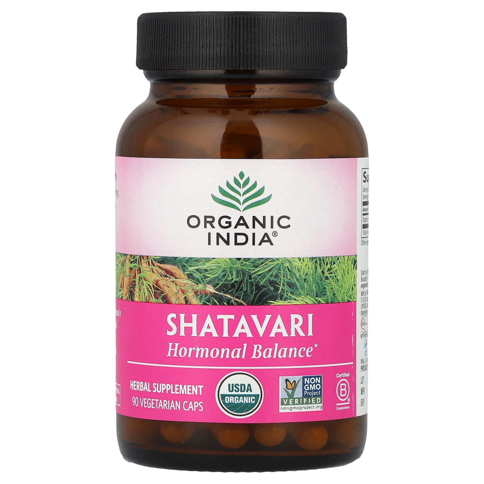 Shatavari, 90 Vegetarian Caps (400 mg per Capsule)