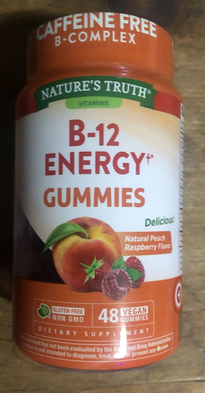 Nature’s Truth B12 Energy Gummies 48 ct Supplement Caffeine Free Exp 01/2026 NEW