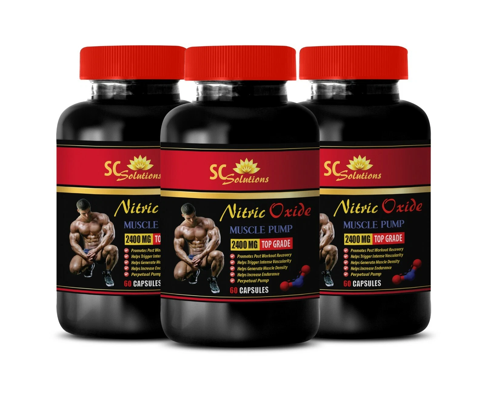 Immune system booster - NITRIC OXIDE 2400 Mg - 3B - repairing of blood vessels