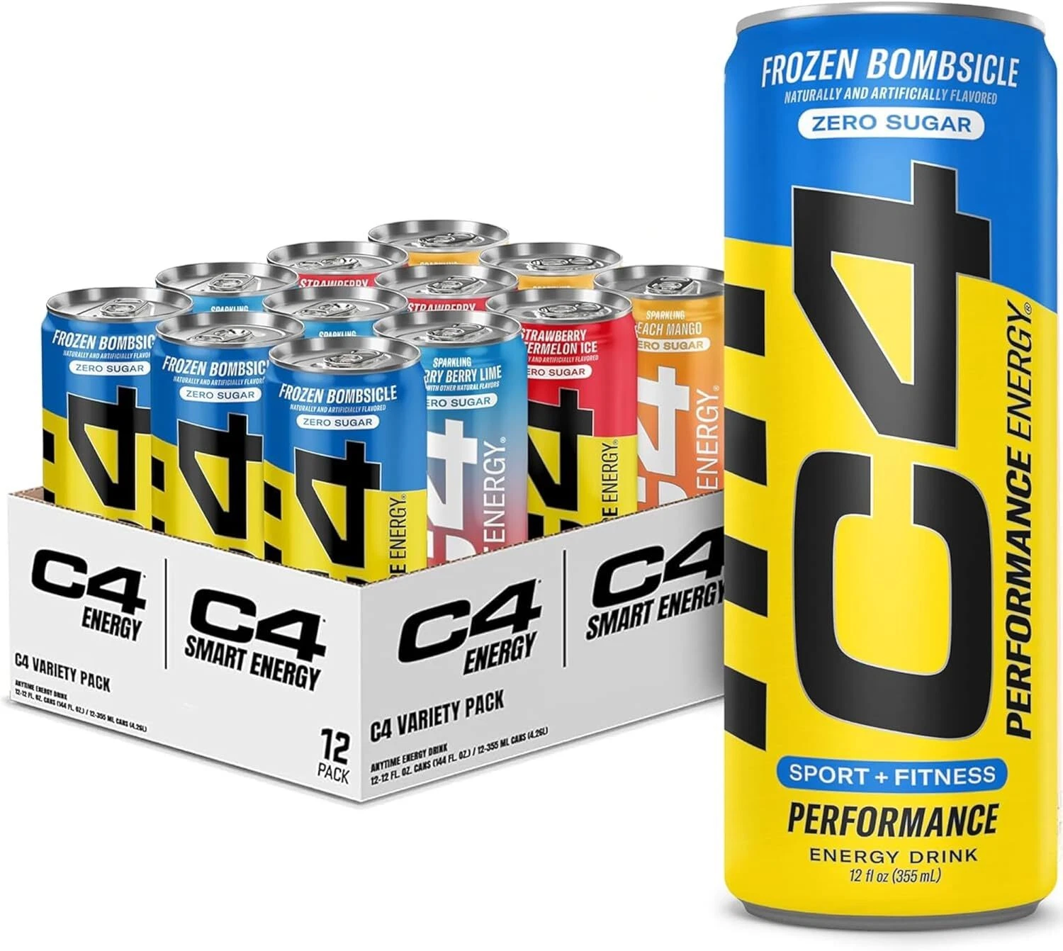 Cellucor C4 Performance & Smart Energy Drink Official Variety Pack | Zero Sugar