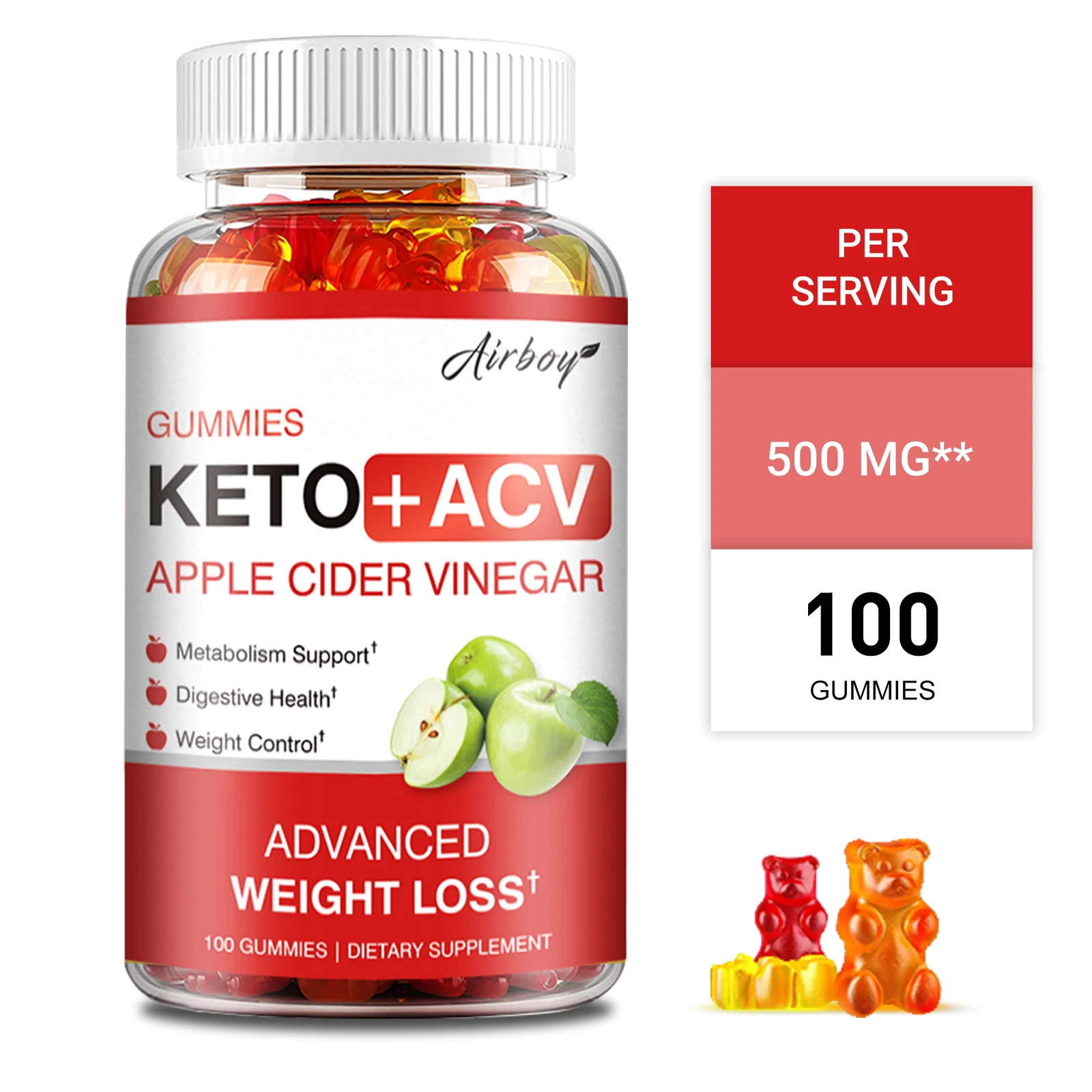 Keto+ACV Gummies -Fat Burning, Weight Control, Appetite Suppression, Weight Loss