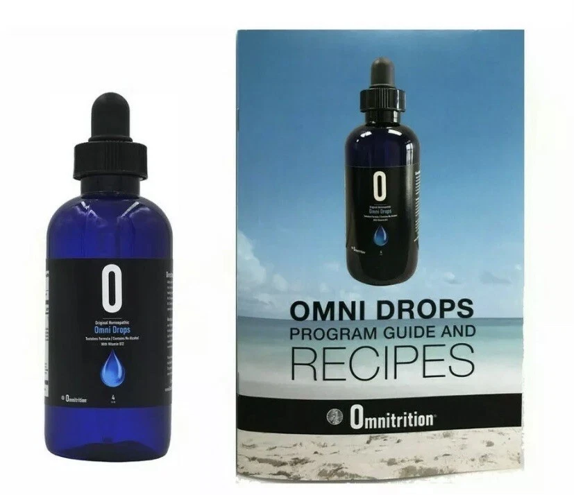 Omnitrition Omni Drops Program, 4 oz. bottle with Program Guide Exp. Date 2024