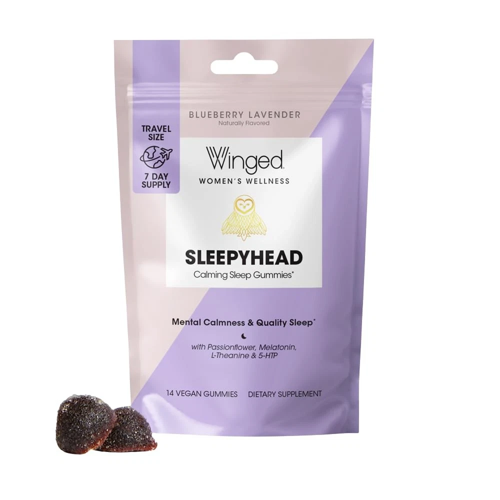 Winged Sleepyhead Gummies | Non-Habit Forming Natural Sleep Supplement | 8 Power