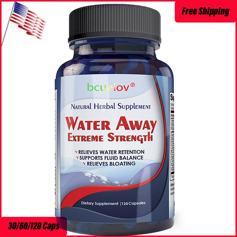 Water Away Pills Maximum Strength - Herbal Diuretic Pills for Water Retention