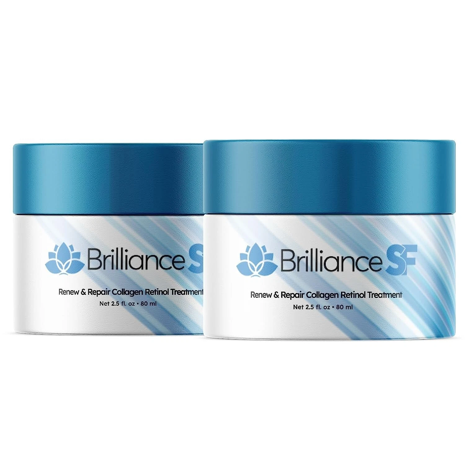 (2 Pack) Brilliance SF Anti-Aging Cream, Anti-Wrinkle Moisturizing Cream 2.5 Oz