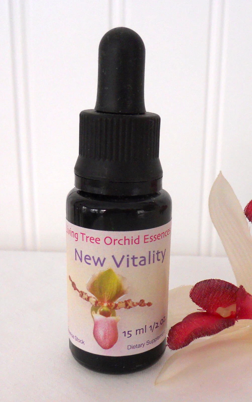 Living Tree Orchid Essences NEW VITALITY 15 ml 1/2 oz Acts on Chakras