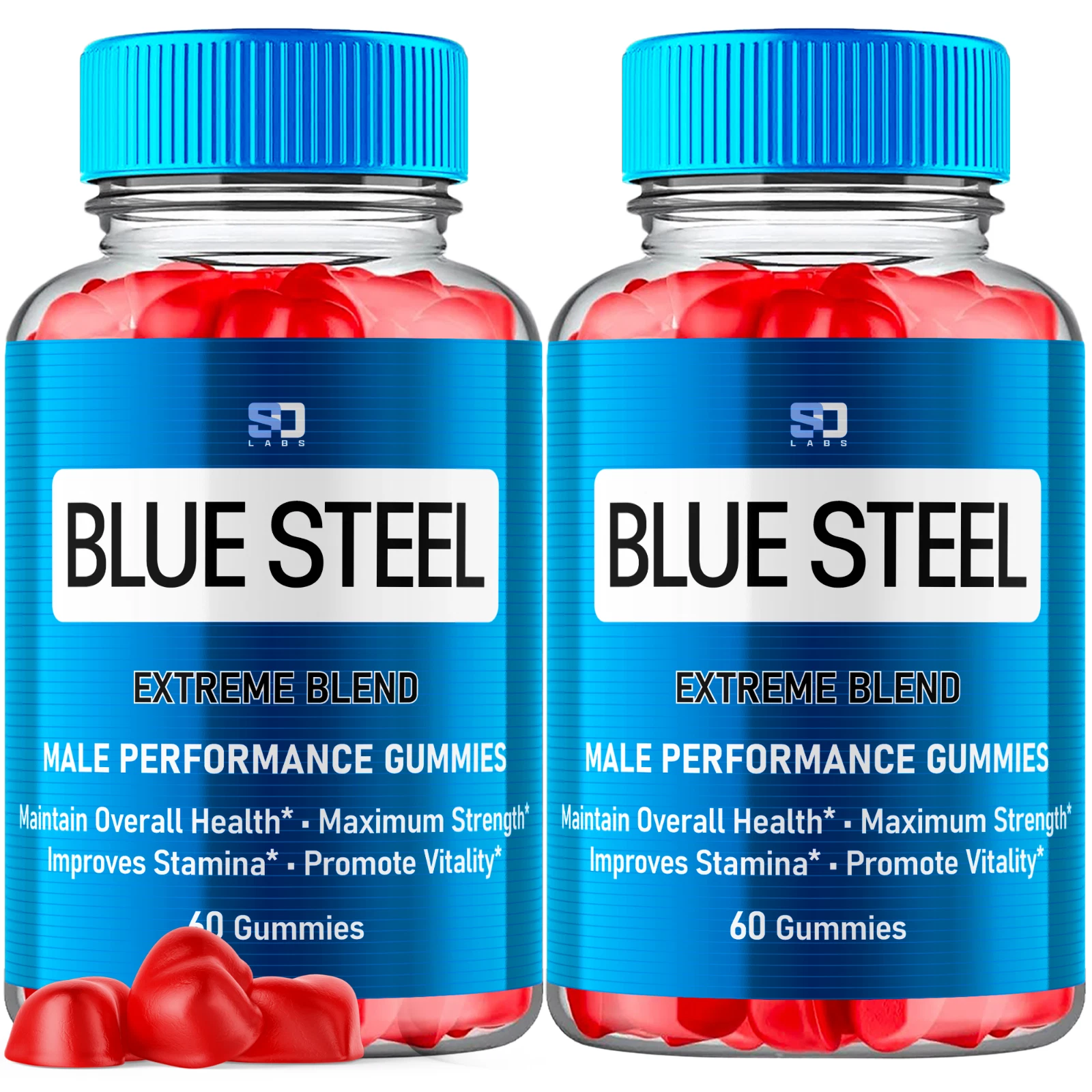 Blue Steel Male Gummies – Enhance Performance & Wellness Support (2 Pack)