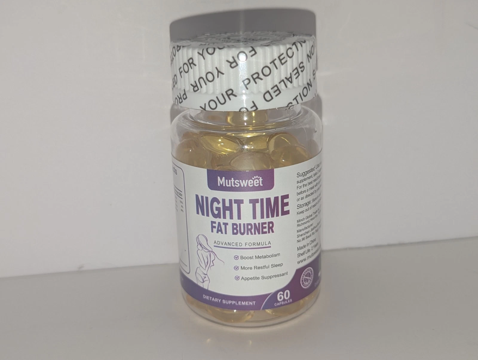Night Time Fat Burner Pills Weight Loss Appetite Suppressant