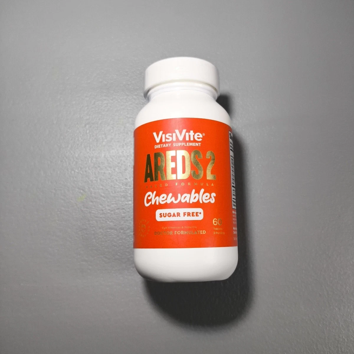 VisiVite AREDS 2 Vitamins C E Zinc Sodium 60Ct Chewable Tablets Exp 05/26