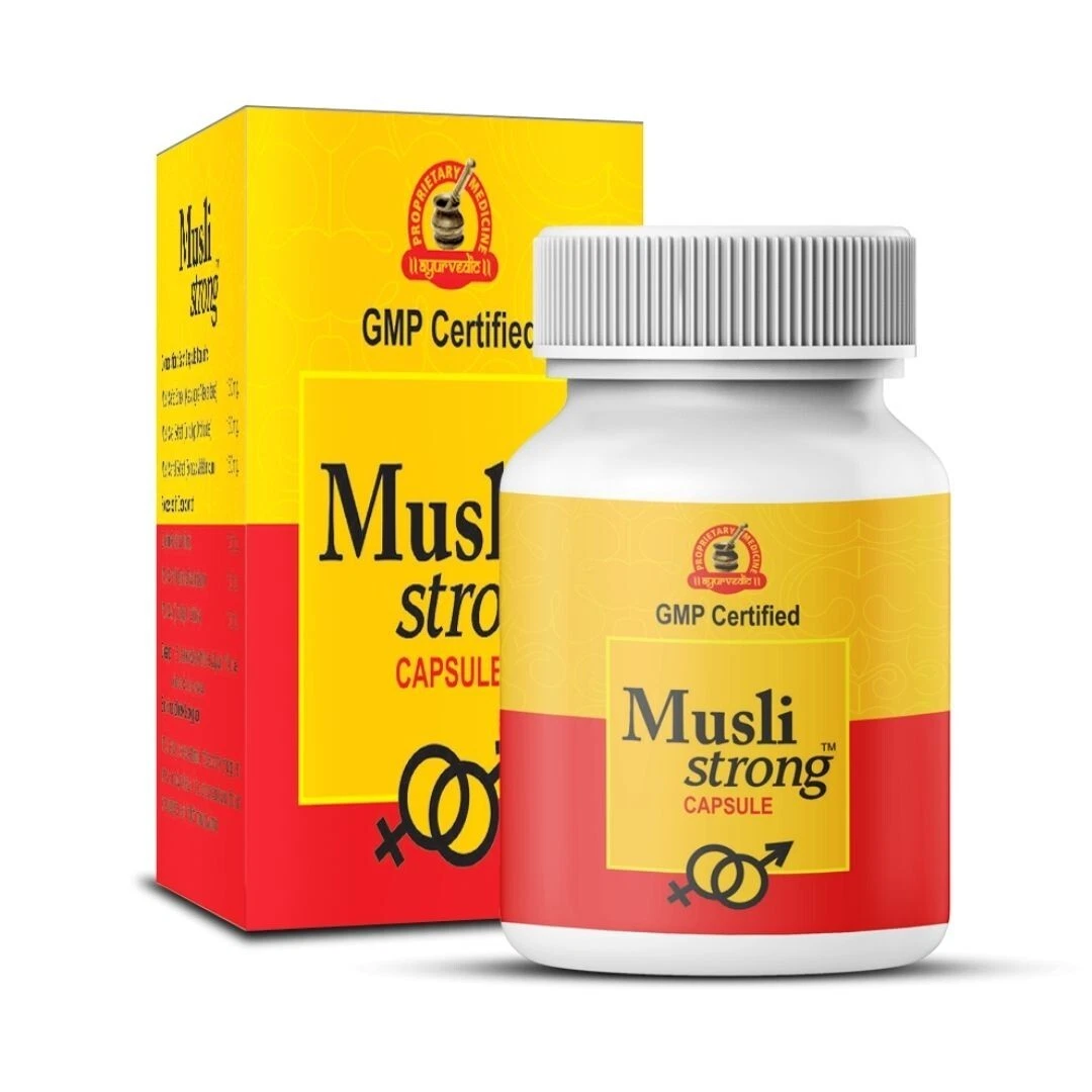 Musli Strong Capsules - Herbal Stamina & Vitality Booster for Men's Wellness