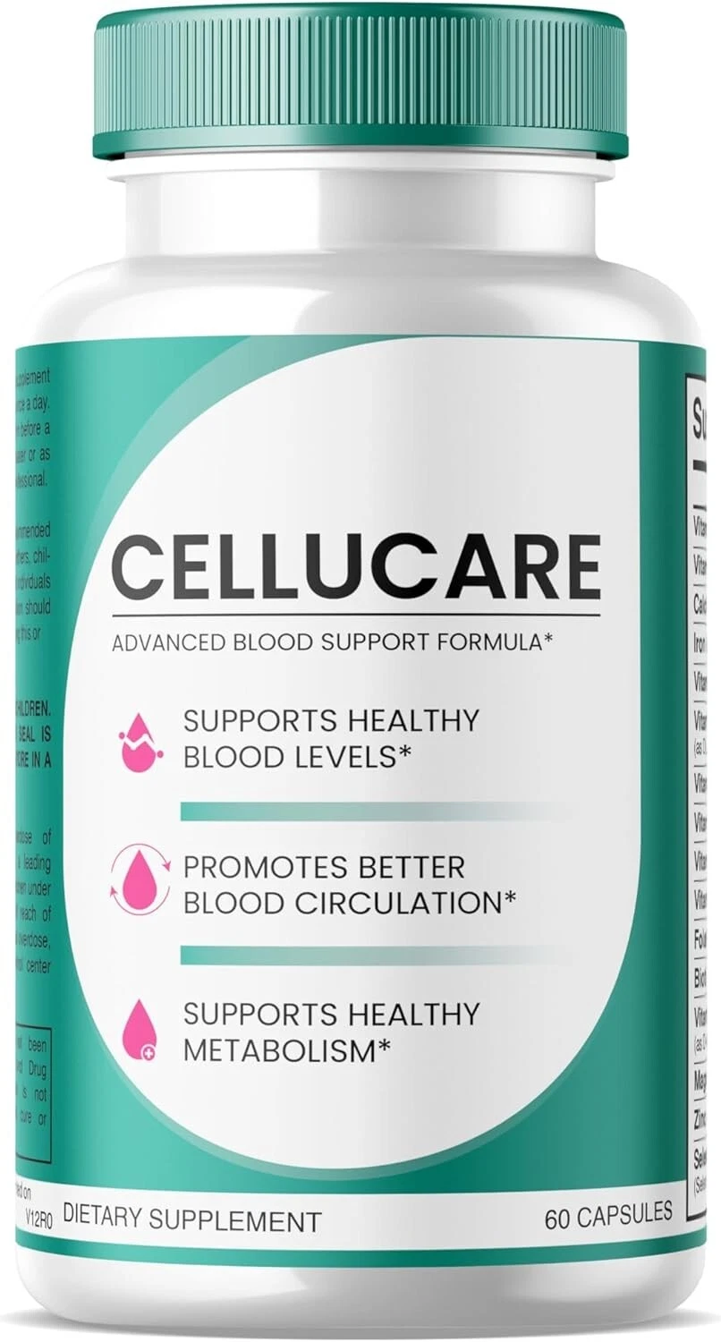 CelluCare All Natural Advanced Blood Support Formula Supplements - (60 Capsules)