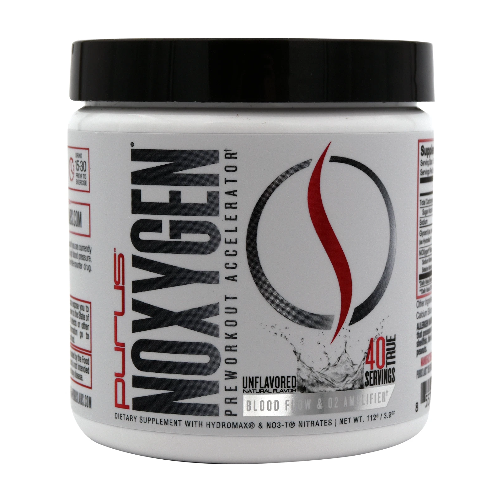 Purus Labs Noxygen Unflavored: Fast Acting Nitric Oxide Booster (40 Servings)