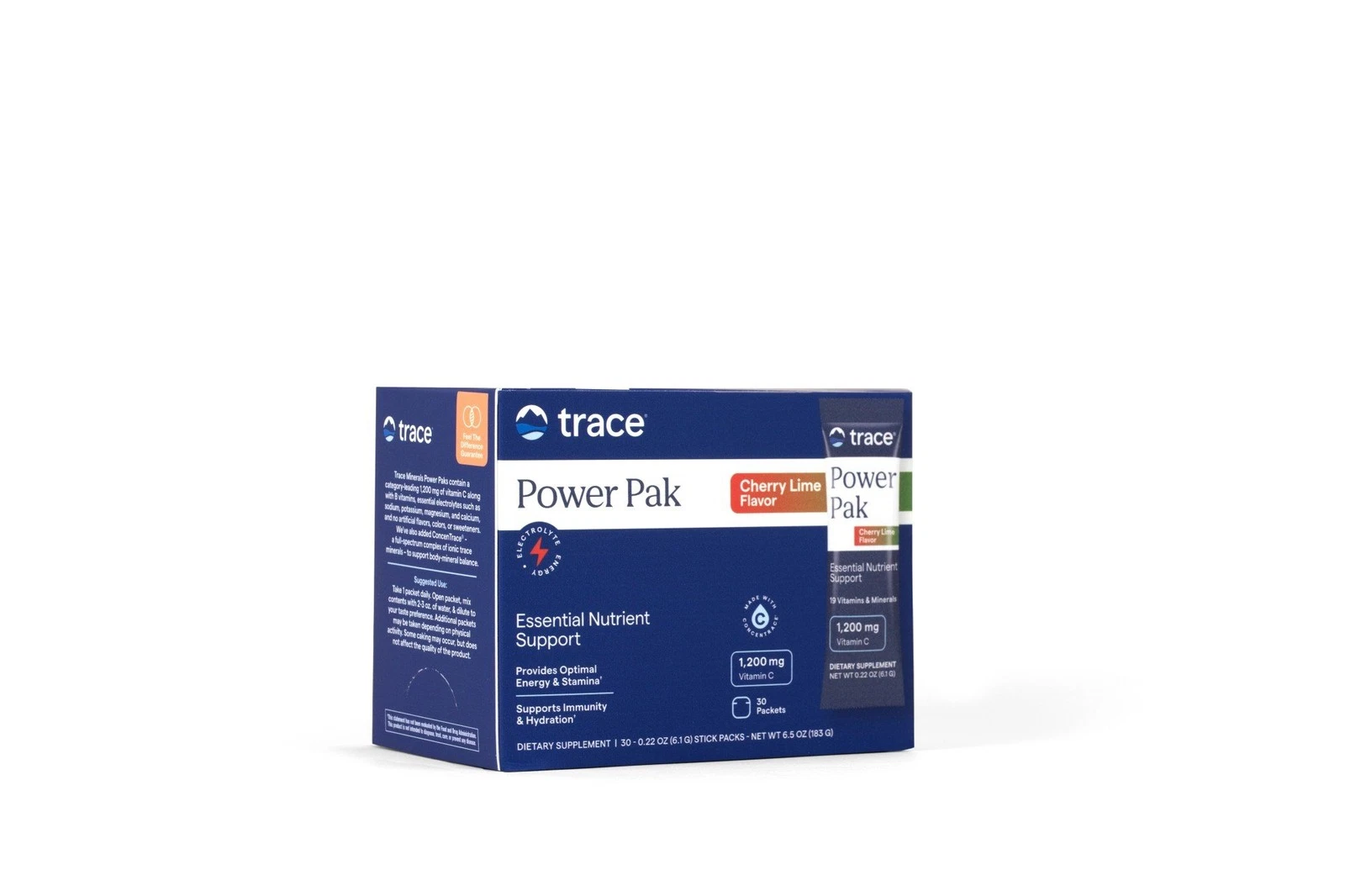 Trace Minerals Electrolyte Stamina Power Pak Cherry Limeade 32 Packet