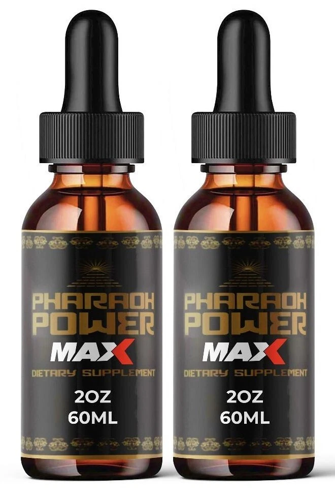 (2 Pack) Pharoah Power MAX Formula Drops, Male Health Supplement To Boost Energy