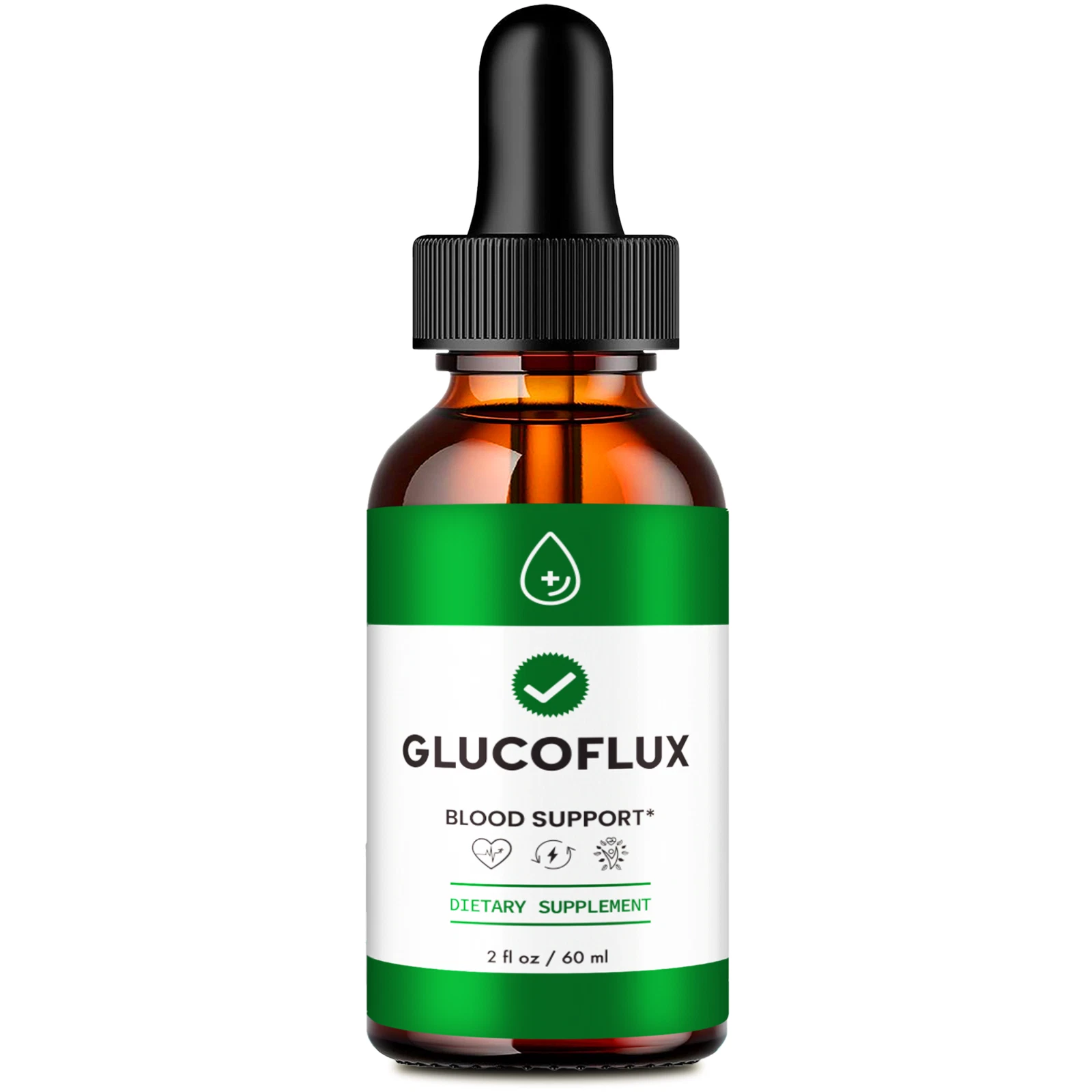 (1 Pack) GlucoFlux Blood Sugar Support Drops, Gluco Flux Liquid Blood Drops