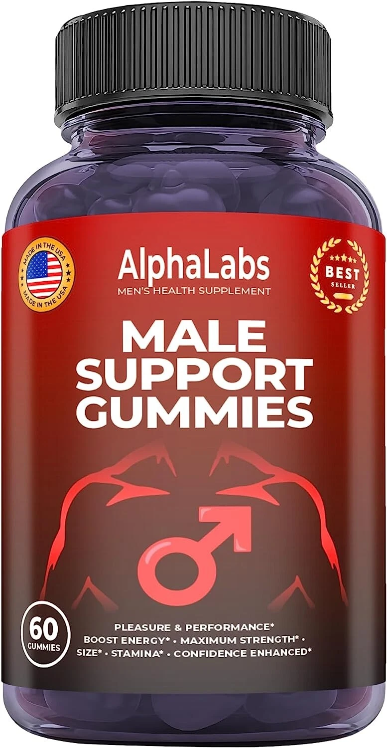 (1 Pack) - Alpha Labs Gummies - Male Enhancement Support Multivitamin - 60 Gums