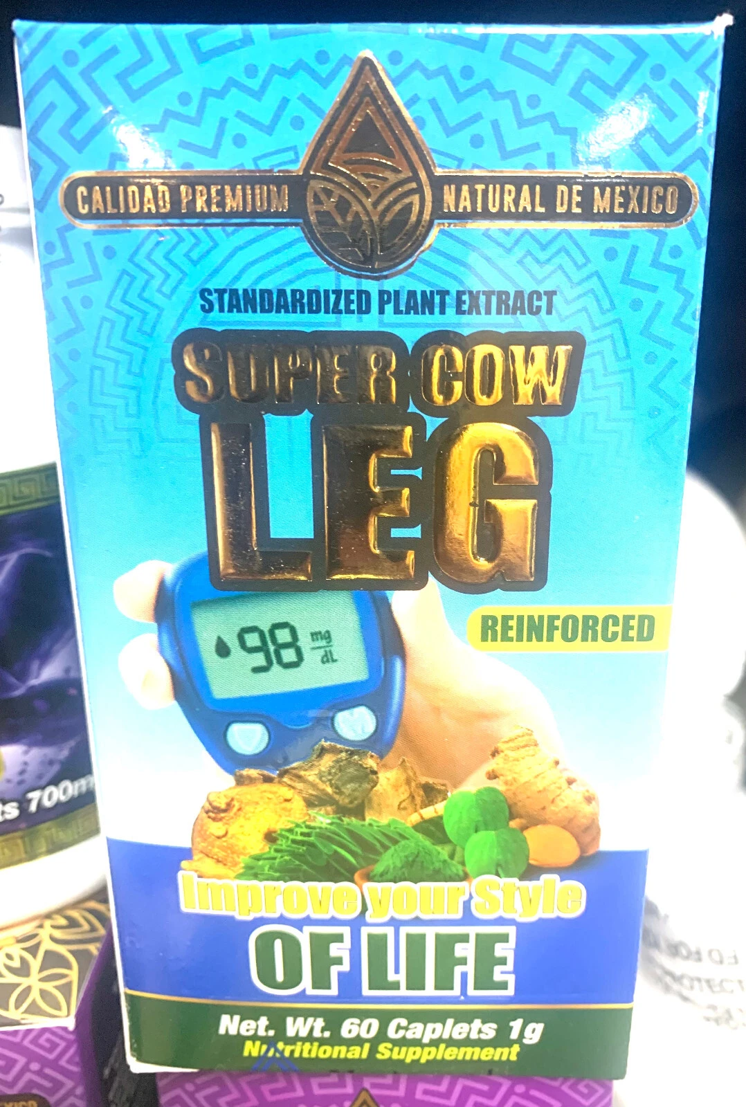 Súper Pata de Vaca Suplemento / Super Cow Leg Supplement, 60 Capletas