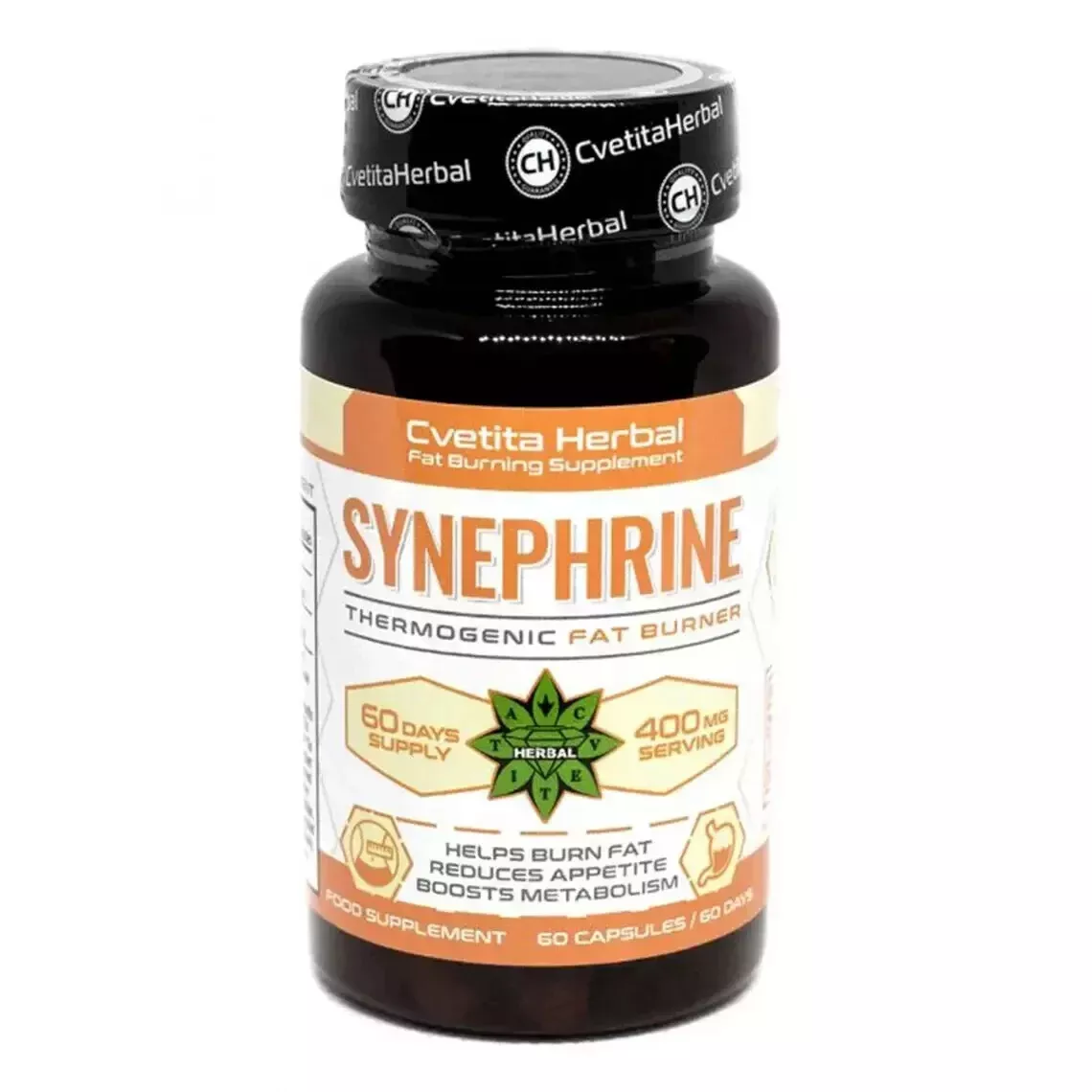 Synephrine Fat burner Weight Loss Metabolic Accelerator pills 60 caps Pack of 1