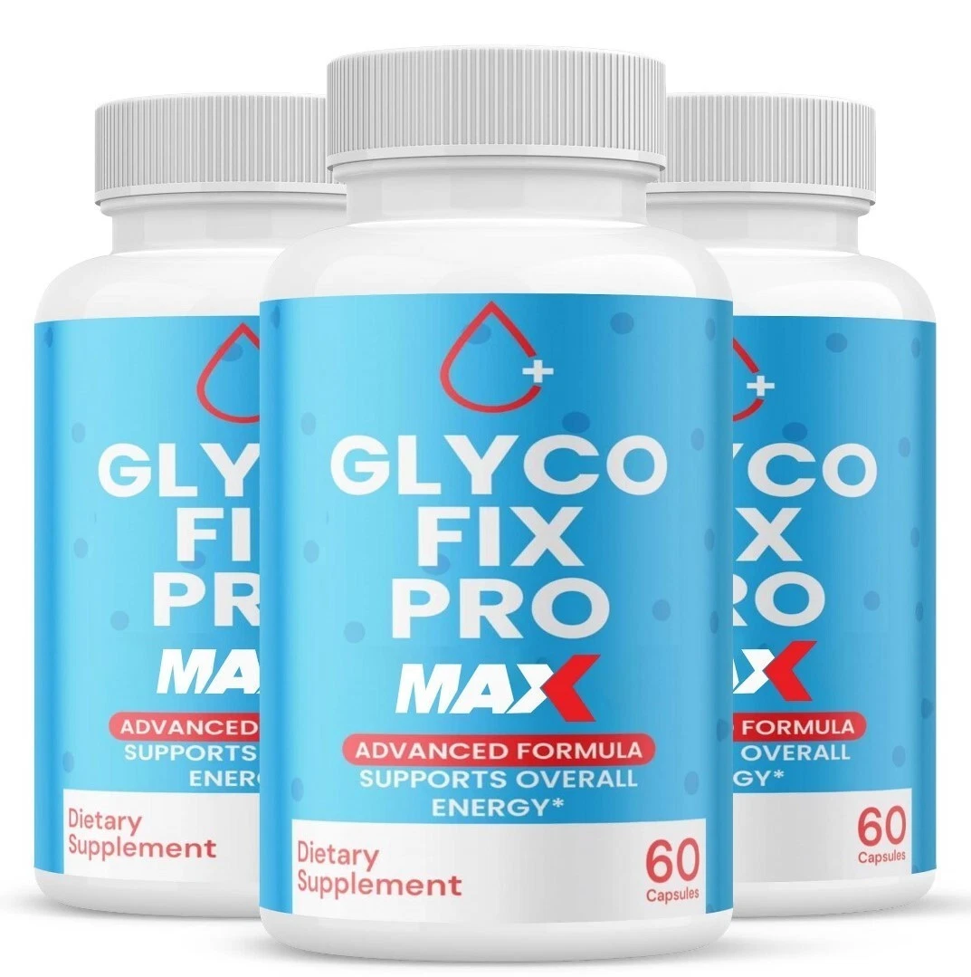 (3 Pack)Glyco Fix Pro MAX Blood Support Capsules to Maintain Blood Levels