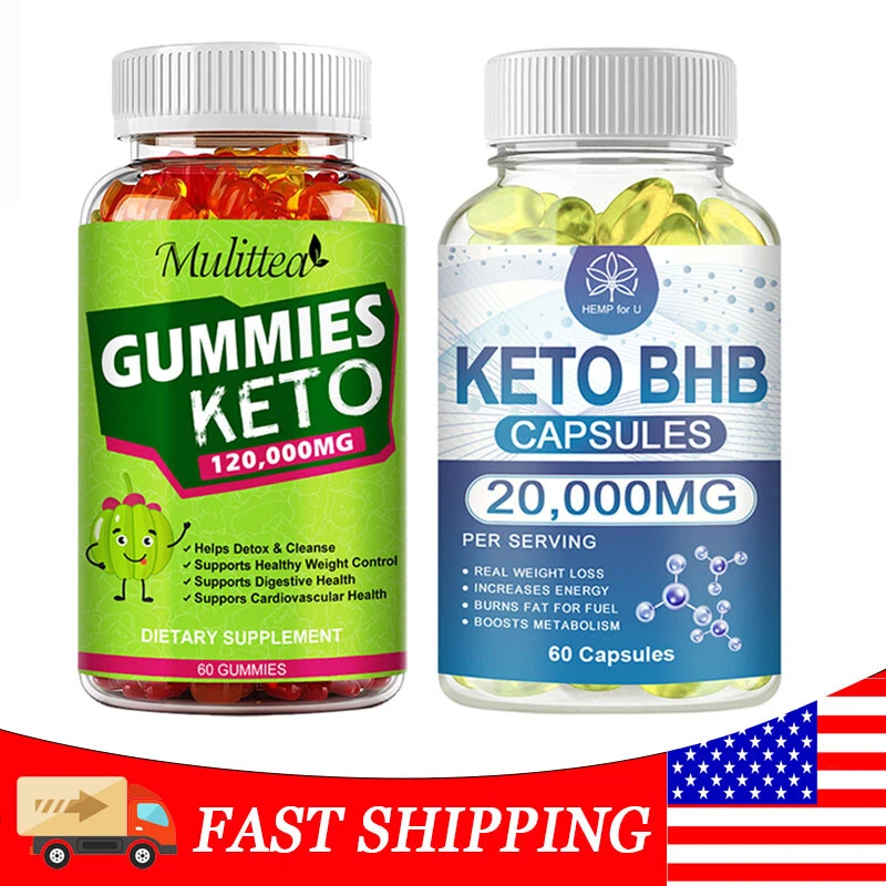 Keto Weight Loss Gummies,Fat Burner,Appetite Suppressant Supplement 60 Capsules