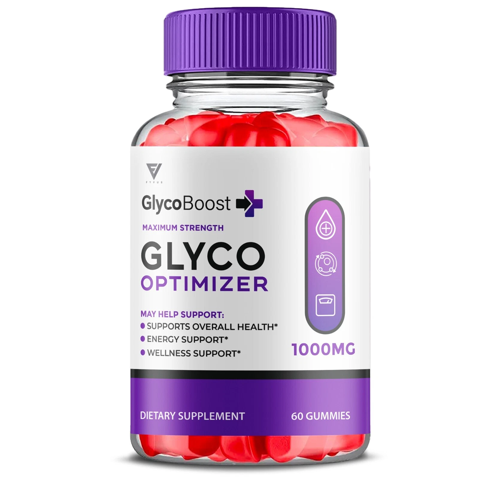 GlycoBoost Gummies, GlycoBoost Glycogen Overall Wellness Support (60 Gummies)