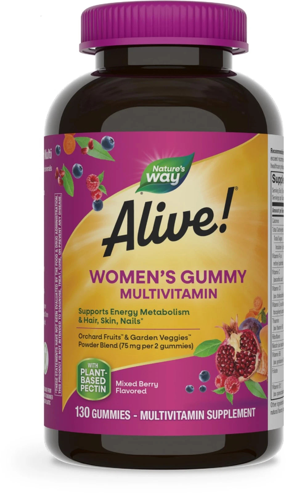 Alive! Women's Daily Gummy Multivitamins, 16 Vitamins & Minerals, Energy Meta...