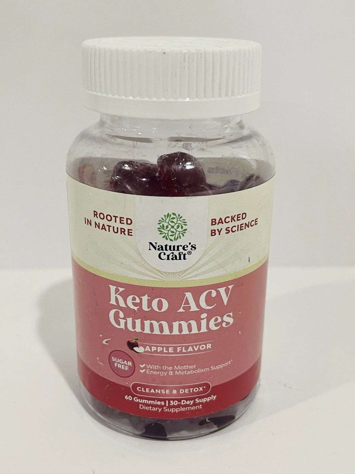 Nature's Craft - Keto ACV Gummies - Apple 60 count - Exp: 09/2025