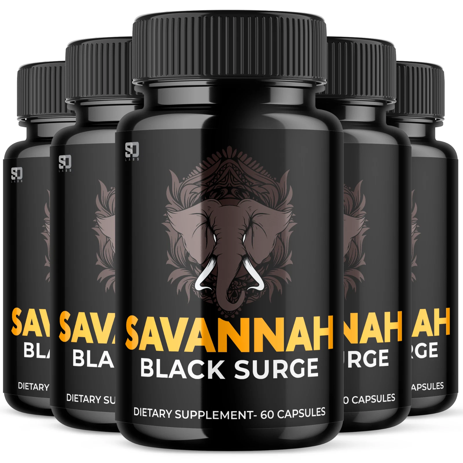 Savannah Black Surge - Support Performance and Vitality for Men (5 Pack)