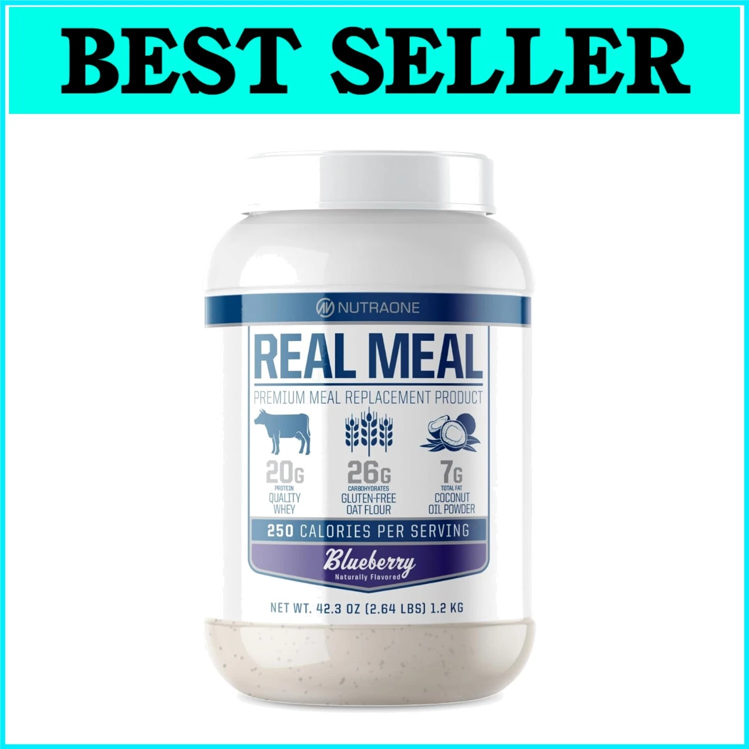 Real Meal: Nutritious Meal Replacement Shake with Gluten-Free Oats & Coconut Oil