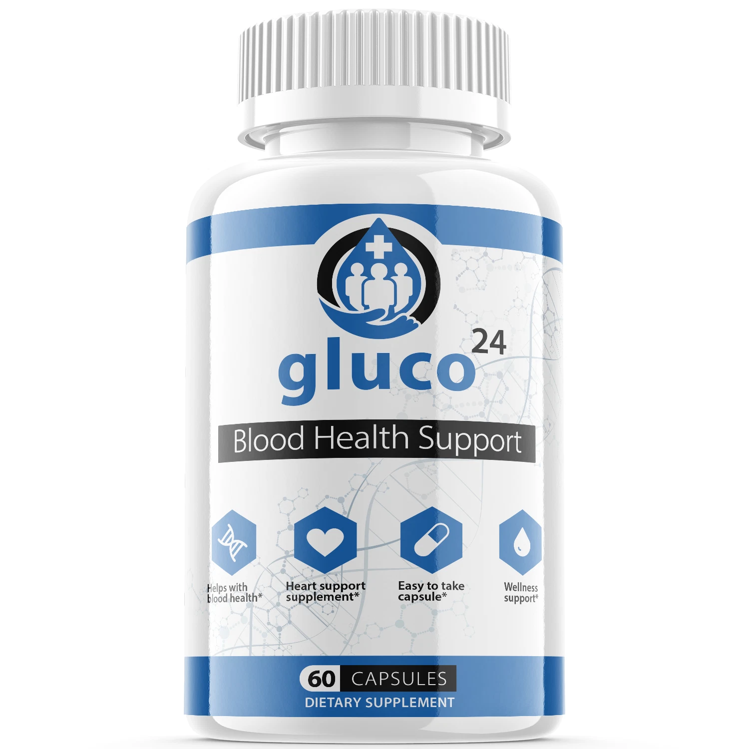Gluco 24 Blood Sugar Supplement, Gluco24 Blood Sugar Support (60 Capsules)