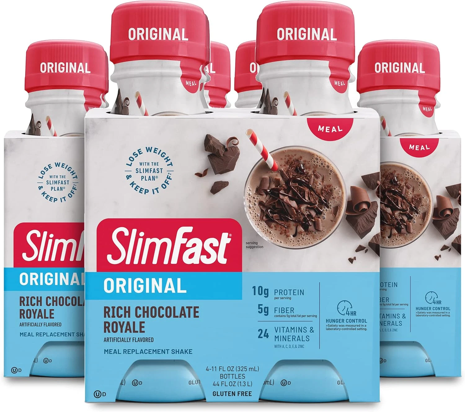 Slimfast Meal Replacement Shake, Original Rich Chocolate Royale,11 oz, 12 count