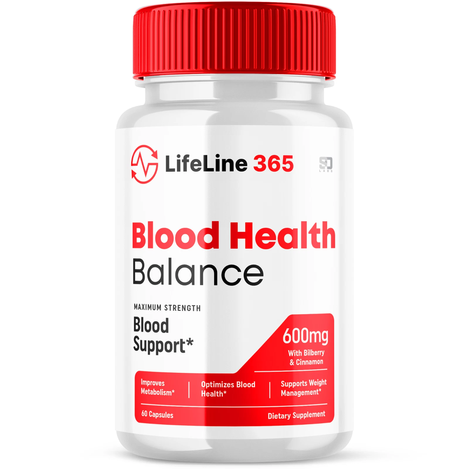 (1 Pack) Lifeline 365 Pills - Blood Sugar Health Support Formula - 60 Capsules