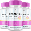(3 Pack) Neotonics, Neotonics Skin & Gut, Neotonics Probiotics (180 Capsules)