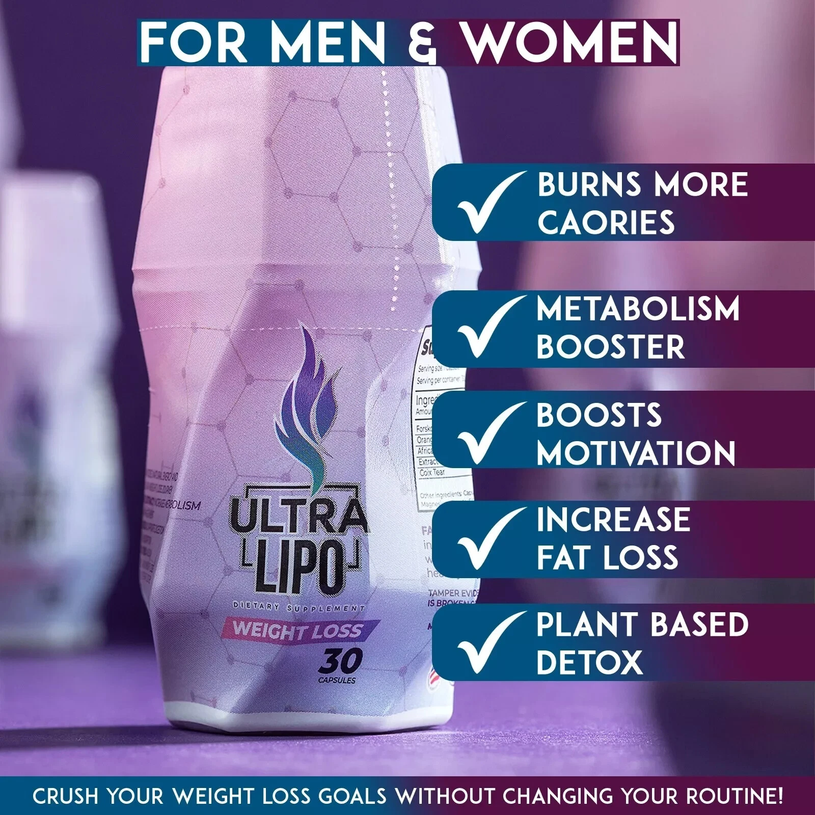 UltraLipo Fusion of Ultra ZX & LipoBlue/Weight Loss Dietary Supplement