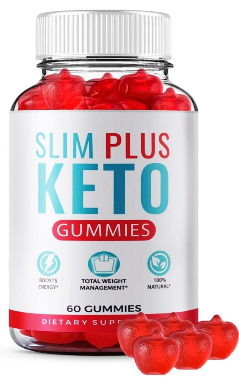 Slim Plus Keto Gummies Weight Management Gluten-Free Supplement (60 Gummies)